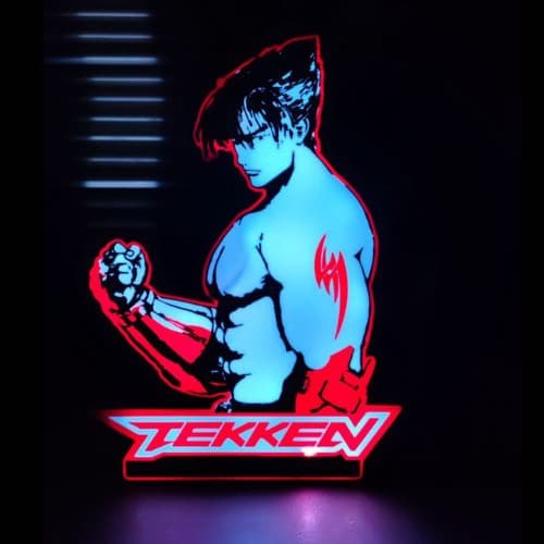Luminária Personalizada Tekken - Jin Kazama | Decoração Gamer