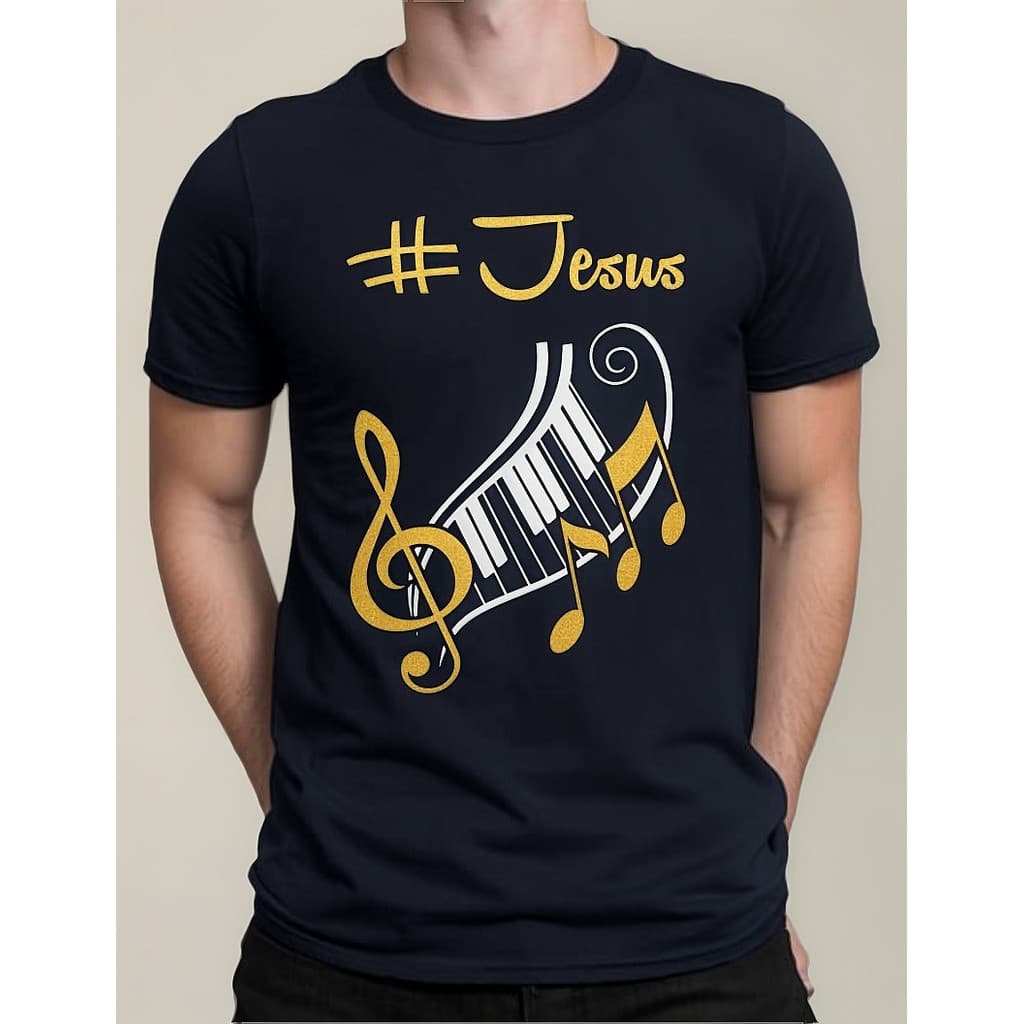 Camiseta Gospel Piano 100% Algodão,promoção,confortável,top