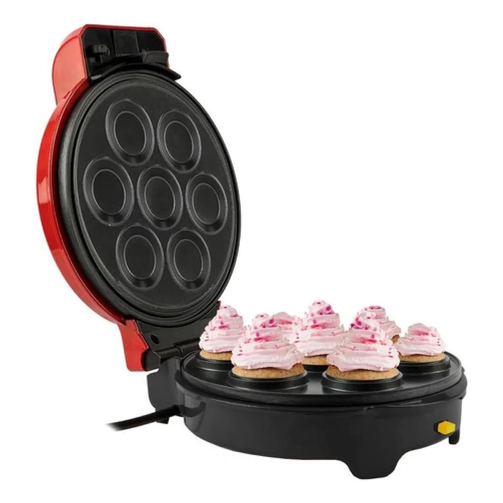 Maquina de Cupcake Maker 1500W Vermelho 220 Volts