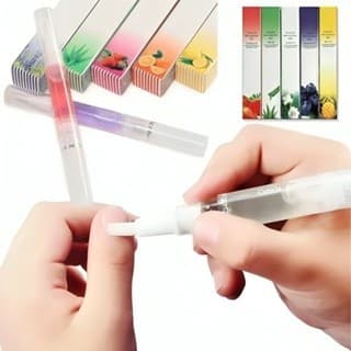 Kit 1-4 Caneta Óleo Hidratante Cutícula Manicure Revitalizador Unhas