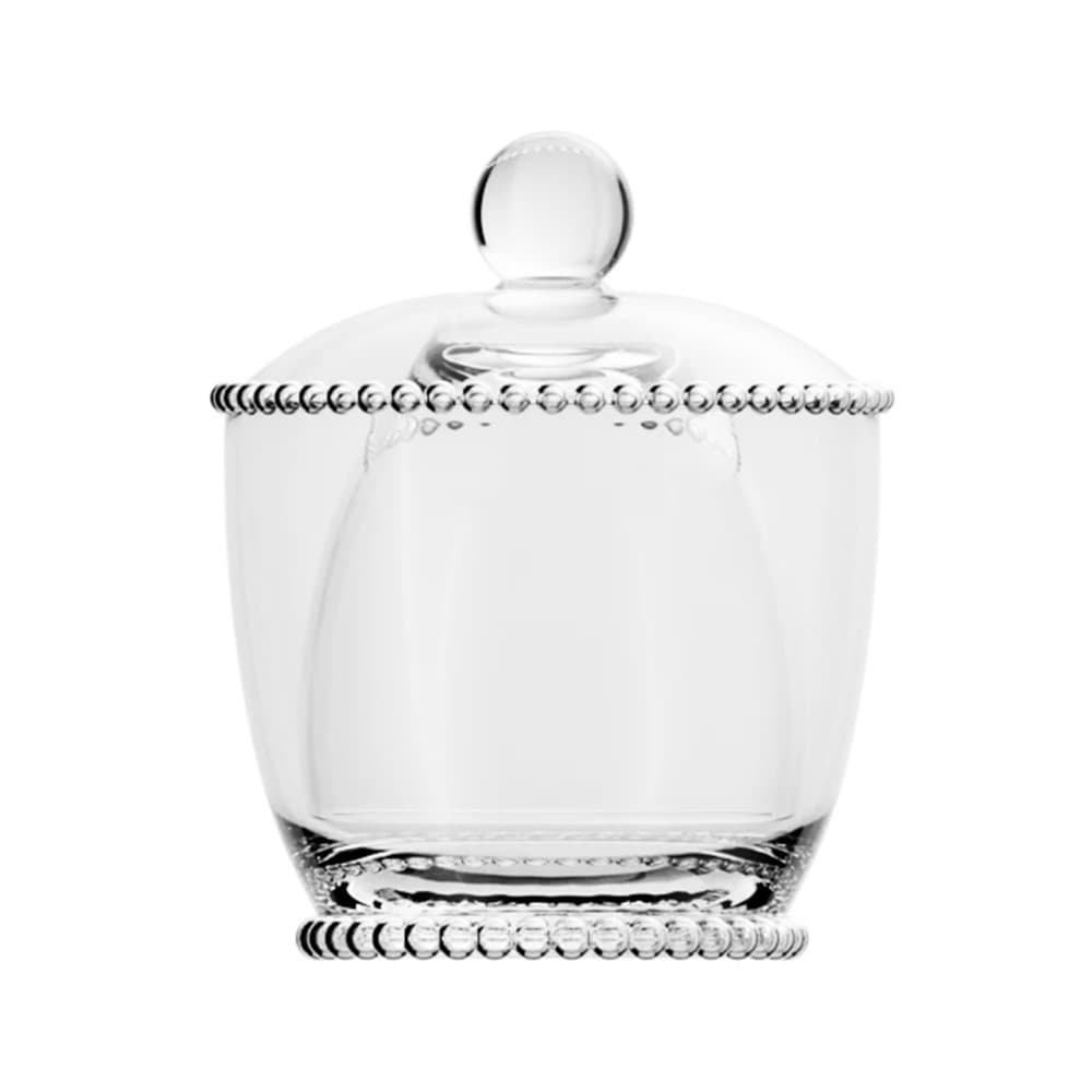 Manteigueira Francesa de Vidro com Tampa Pearl 10,5×10,5x11cm Wolff