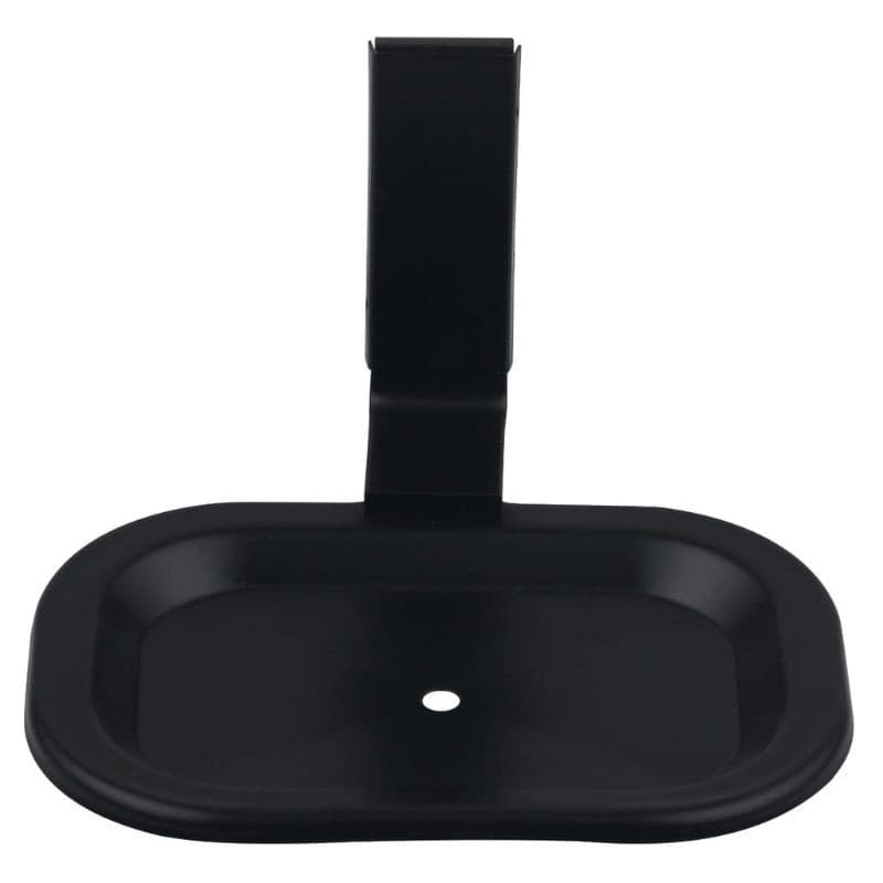 SABONETEIRA SEMI LUXO QUADRADO DE PAREDE PARA BANHEIRO PRETO FOSCO