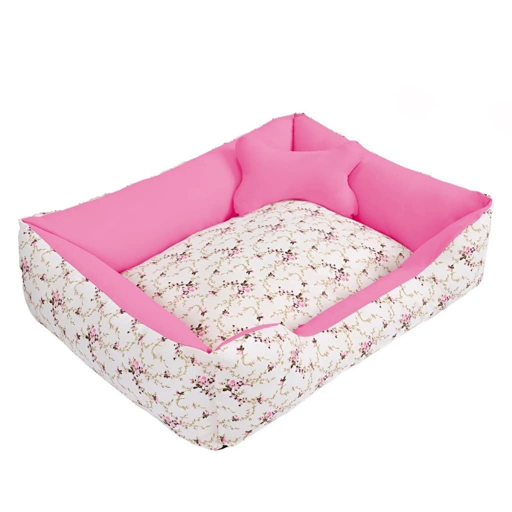 Cama para Pet DOG SILICONIZADA Caminha de Cachorro Médio LUXO Fundo Impermeável + travesseirinho