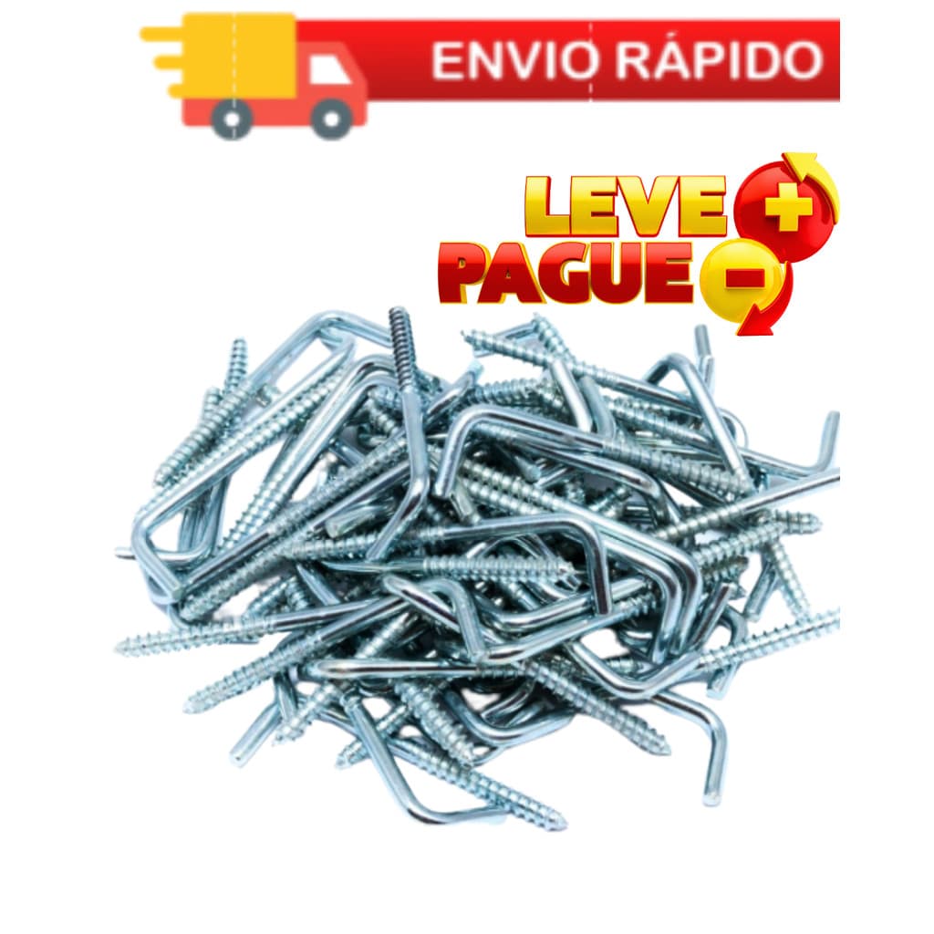 Escapula L Zincado Para Bucha (6mm, 8mm e 10mm) Pacotes até 100 UNIDADES