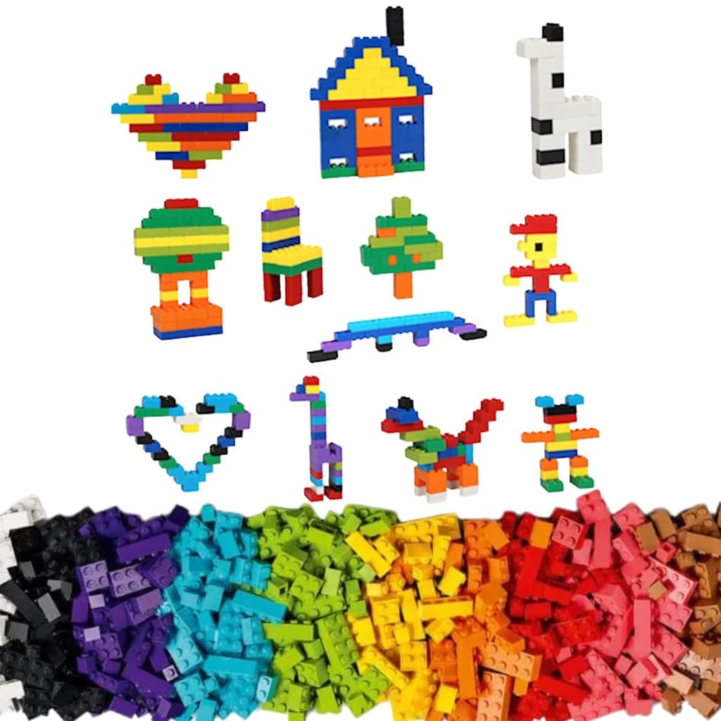 Brinquedo Blocos De Montar Educativo 500 Peças Castela