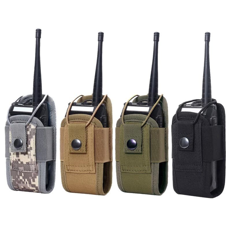 1000D Tático Molle Rádio Walkie Talkie Bolsa De Cintura Titular Bolso Portátil Interfone Coldre Saco Transporte Para Caç