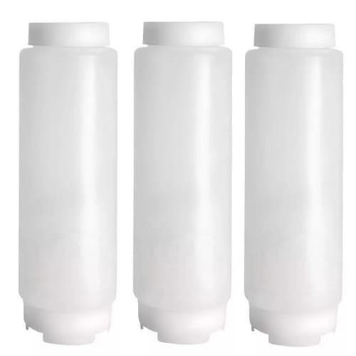 Kit 3 Bisnagas Fifo Invertidas Para Molhos e Caldas 1000ML