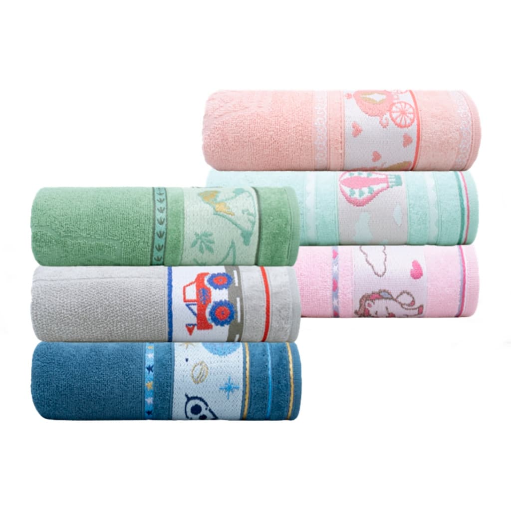 01 Toalha de Banho Infantil Soft Baby Kids 100% Algodão Macia Bordada Meninos Meninas Aveludada Luxo Envio Rápido
