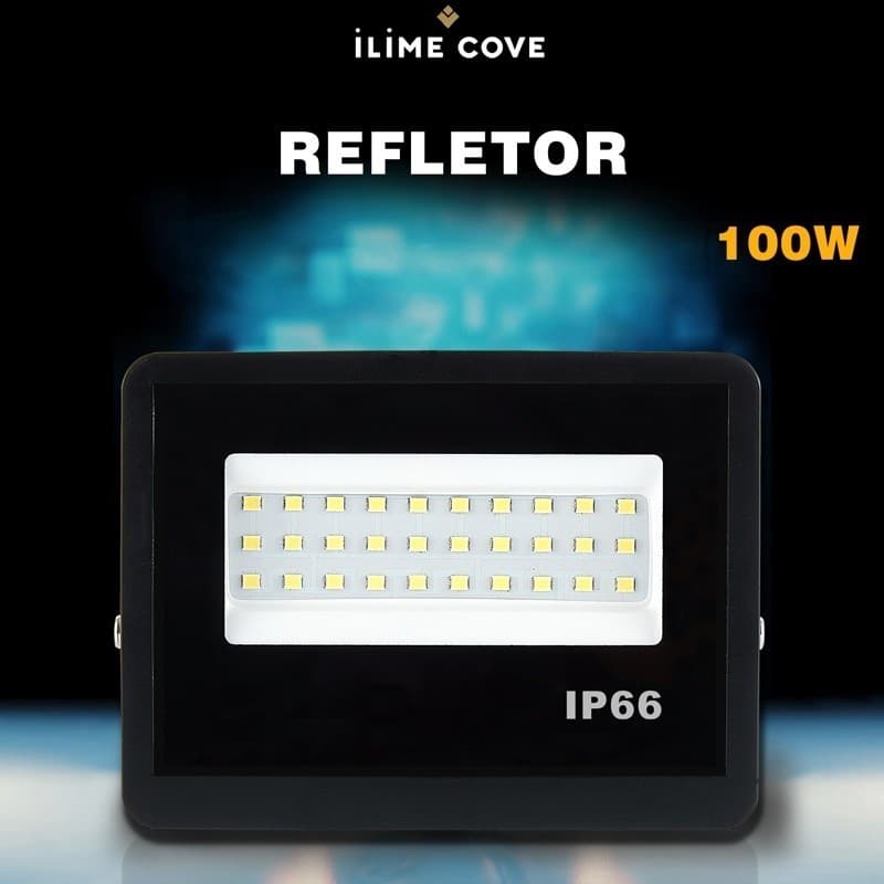 Refletor LED 100W Holofote Bivolt Super Brilhante e Econômico IP66 à Prova d'Água Externas