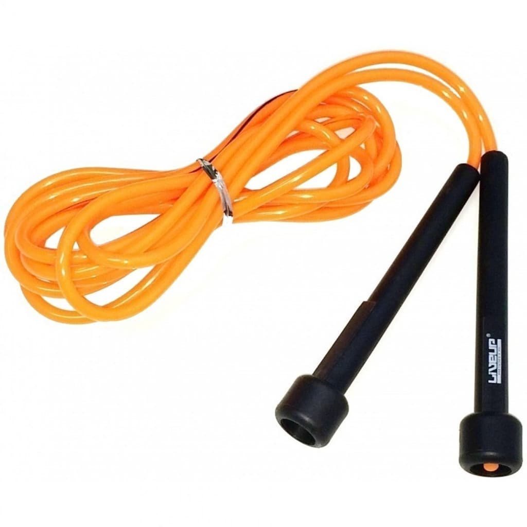 Corda Pular Jump Rope 2,65m Silicone Laranja Liveup