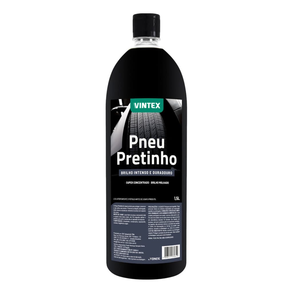 Brilha Pneus Pneu Pretinho Concentrado 1,5l Vonixx Cor Preto