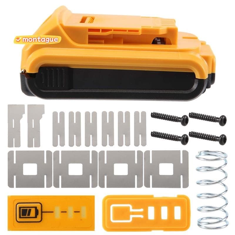 Caixa De Plástico De Substituição De Bateria Para Peças De Tampa De Íon-Lítio 20V DCB201 , , 18V 3A 4A 5A