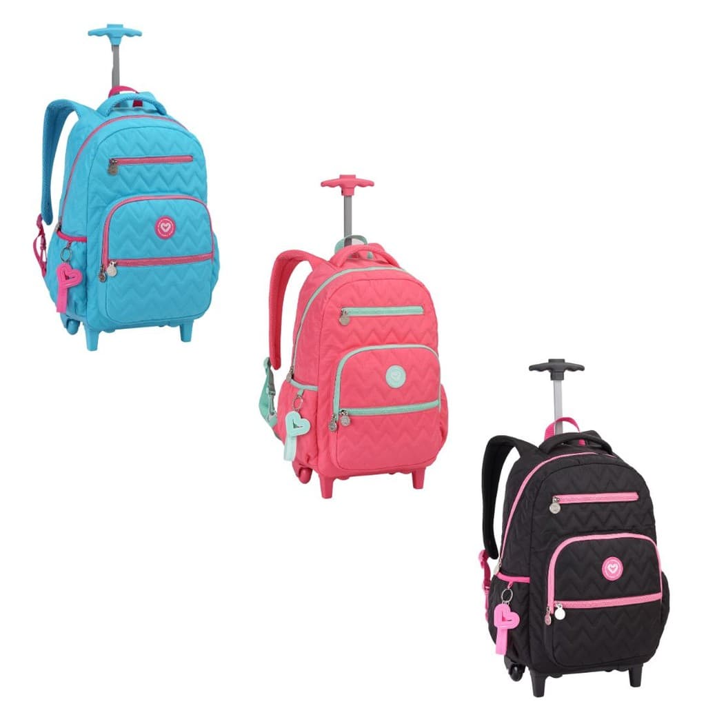 Mochila De Rodas 360º Metalizada Para Notebook