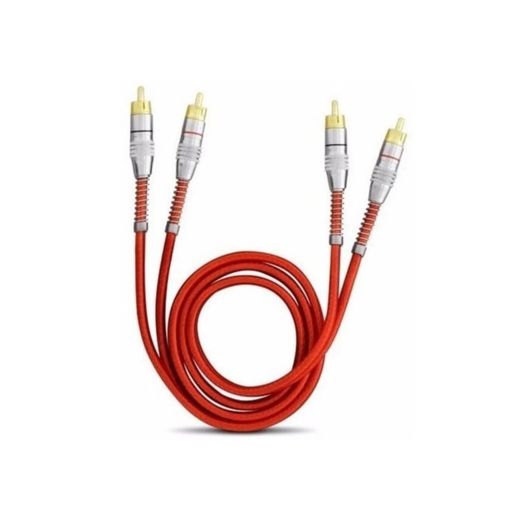 Cabo Rca Blindado 1 Metro Som Automotivo Universal Matte