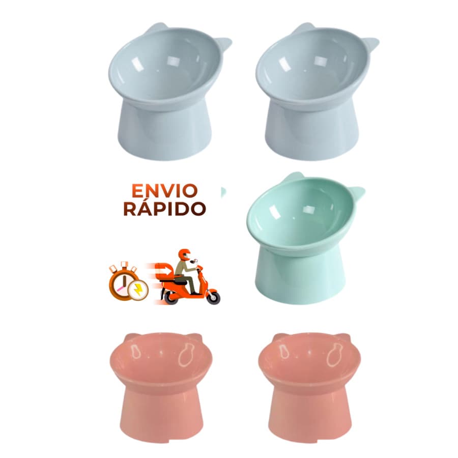Kit 5 Comedouro/ Bebedouro Postura Elevado Correta