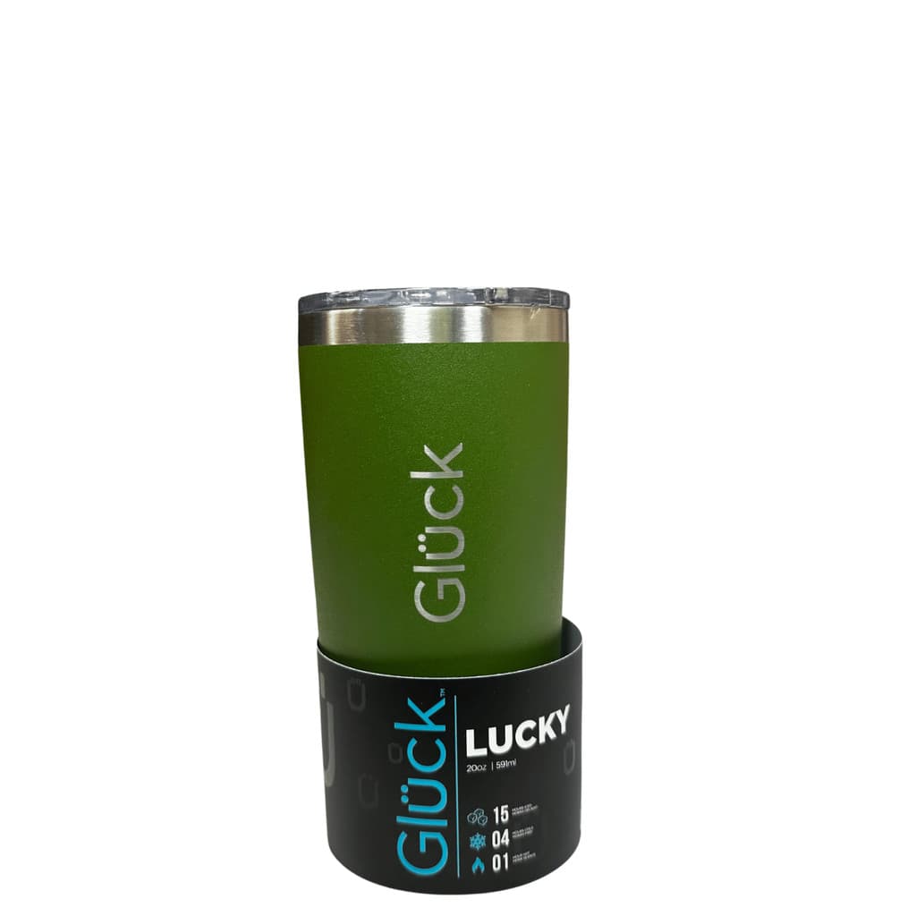 Copo Térmico Glück Lucky 591ml - Army Green | Estilo, Durabilidade e Alta Performance Térmica