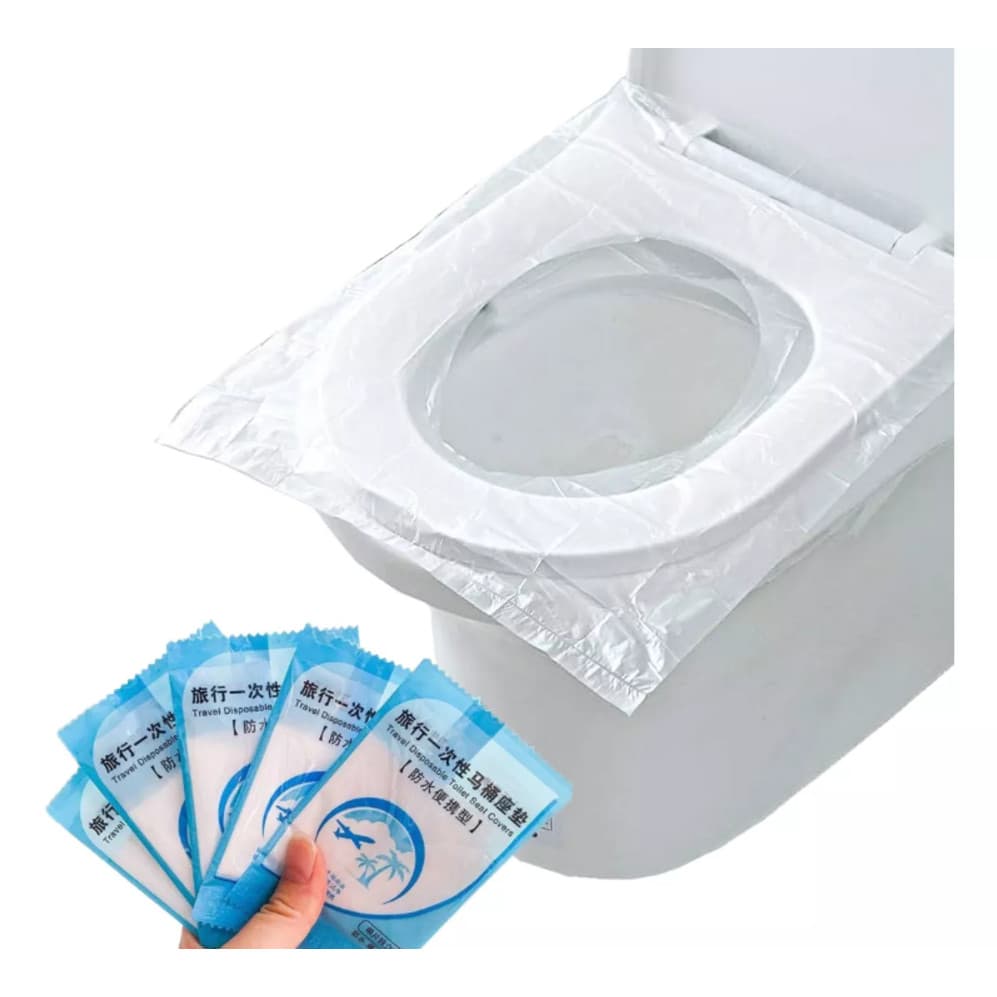 Kit Protetores de Assento Vaso Sanitário Descartáveis Plásticos | Higiênico e Portátil