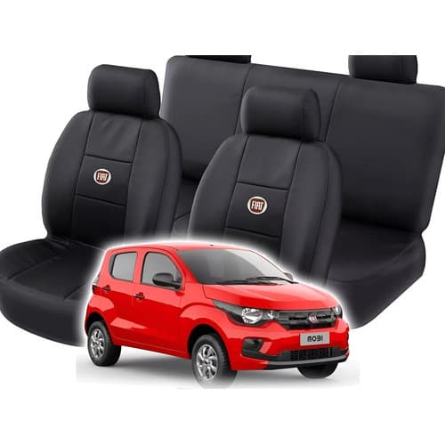 Capa Fiat Mobi Jogo Completo Couro E Pluma