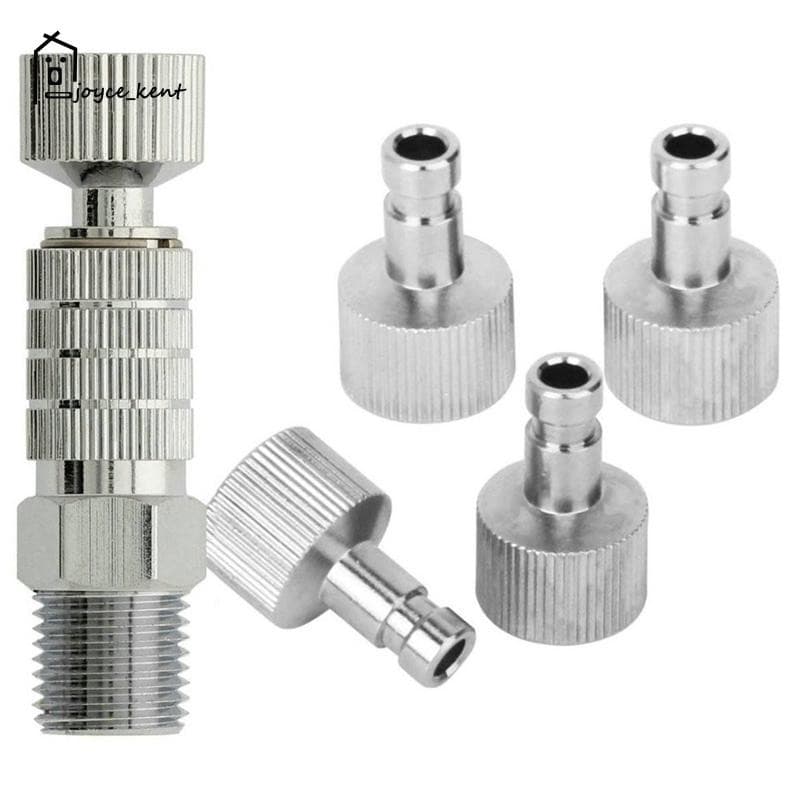 1 Conjunto De Conectores Macho De Metal Com 4 Acessórios , Peça De 1/8 Polegadas , Aerógrafo De Cavalo De Ar , Conector