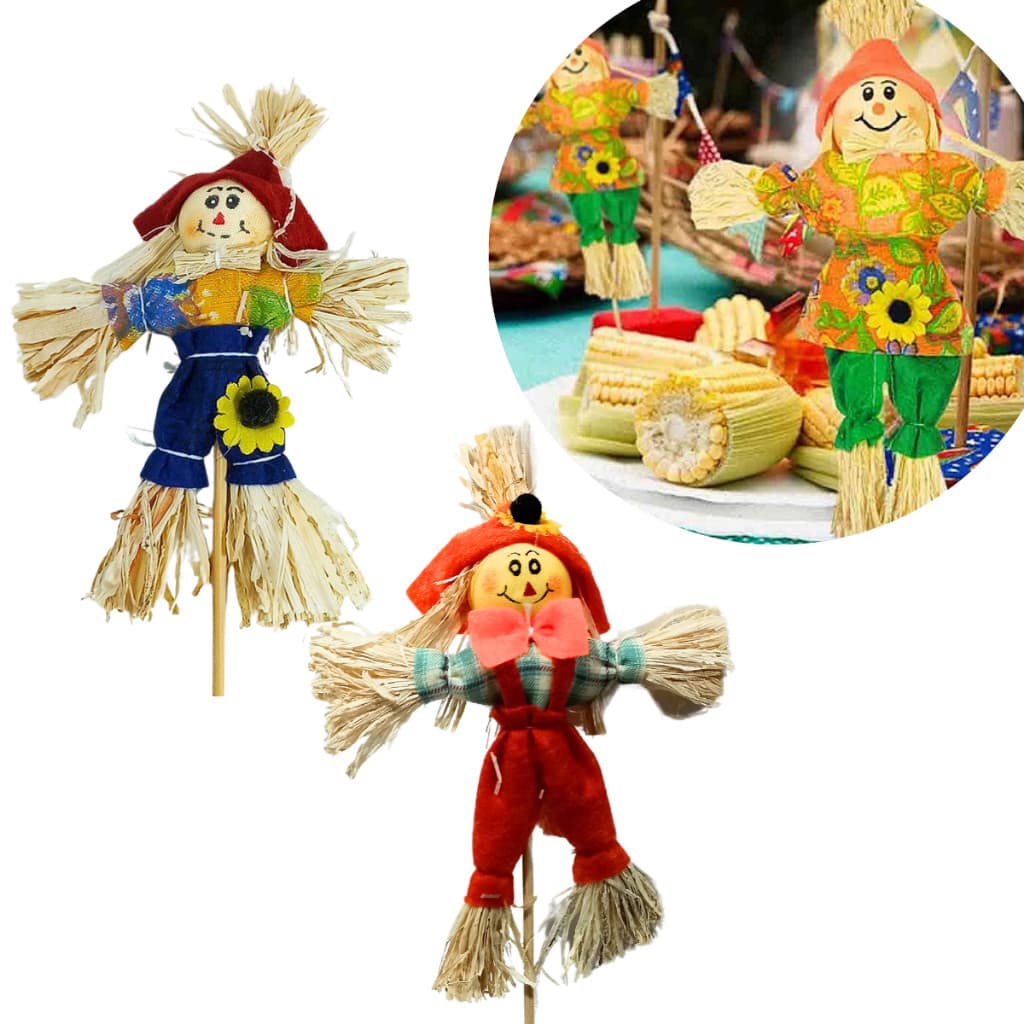 Kit Espantalhos Palito Enfeite Festa Junina Decorativo 30 cm