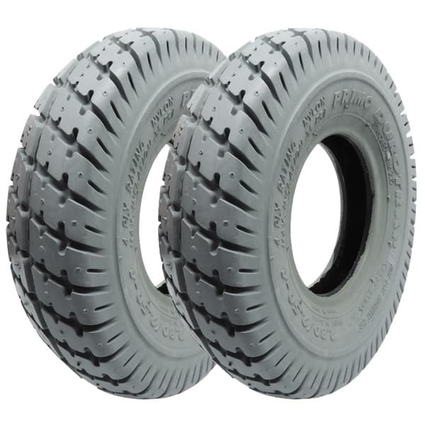 Par Pneus 2.80/2.50-4 Primo Durotrap para Cadeira de Rodas Cinza