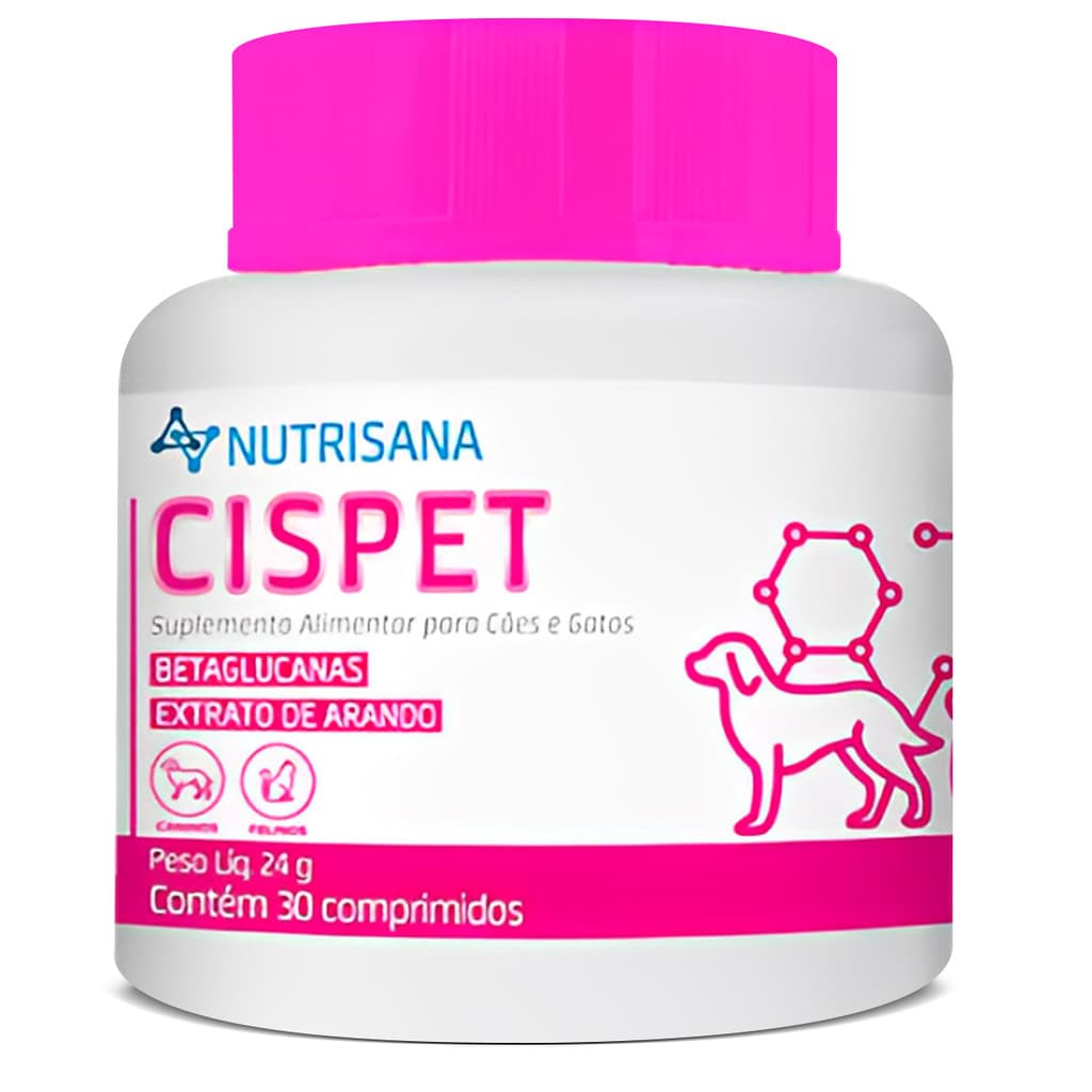Suplemento Nutrisana Cispet Cães E Gatos 30 Compimidos