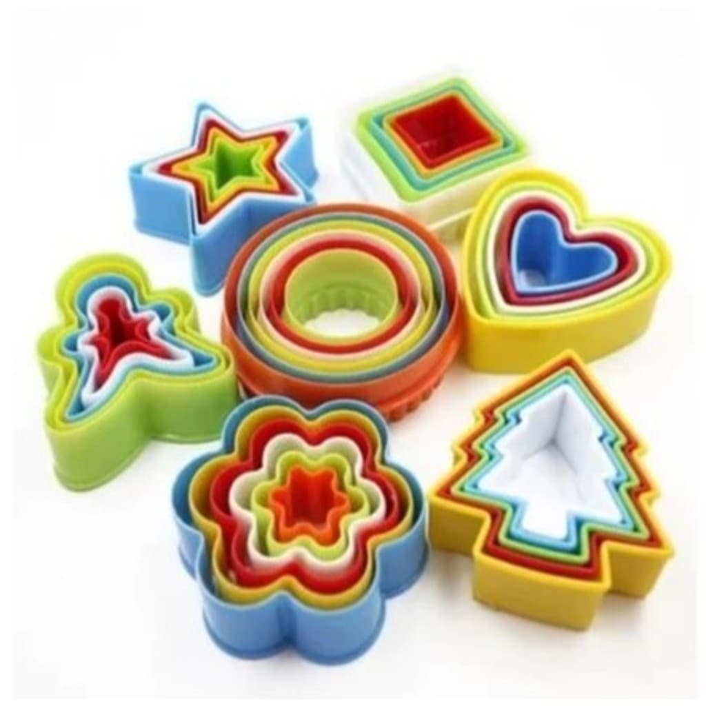 KIT Modelos Diferentes Cortador Marcador Artigo de Confeitaria Pasta Americana Biscuit