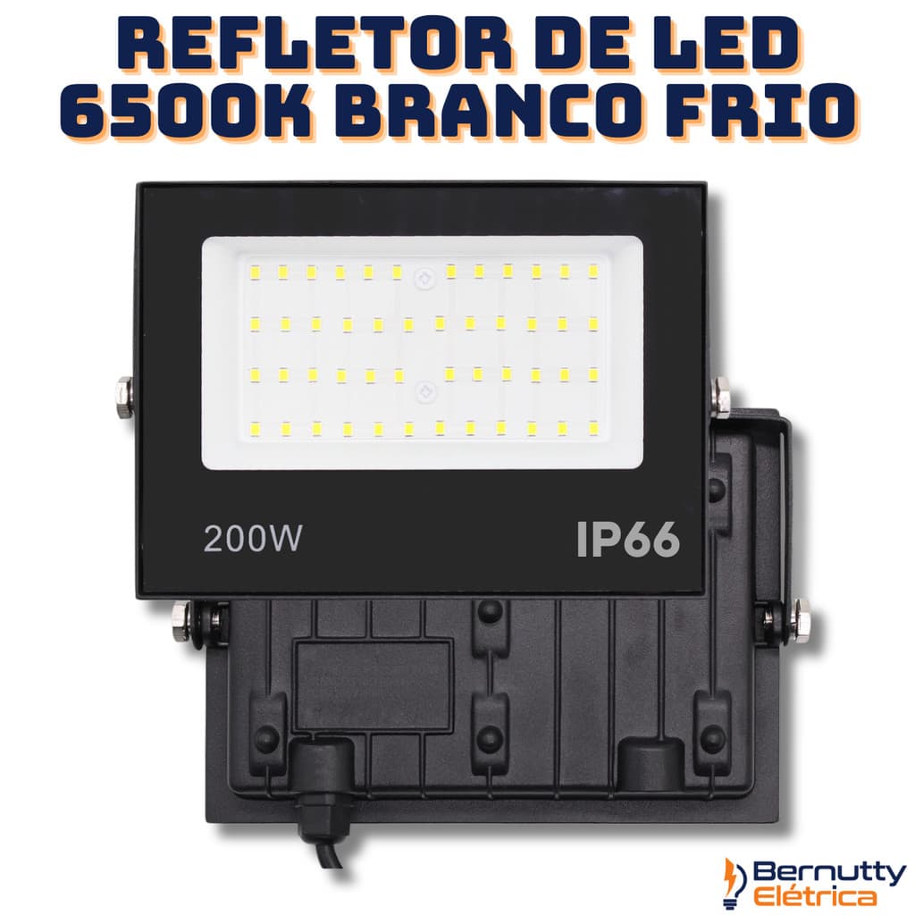 Refletor De Led 6500k Branco Frio 16000 Lúmens Holofote