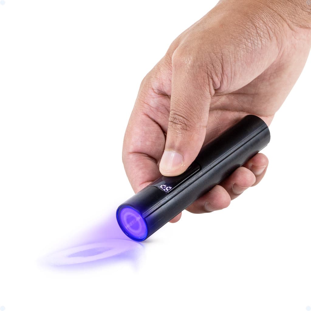 Mini Lanterna Super Potente Luz Negra Detecta Nota Falsa Escorpião Pesca Sitio Fazenda Recarregável