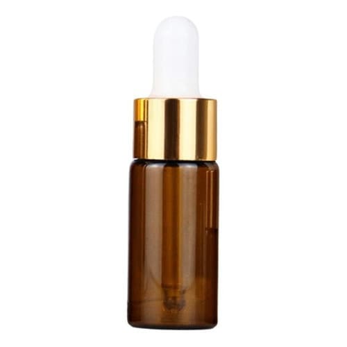 Frasco Vidro Conta Gotas 10ml Floral Oleo Essencial 10pçs