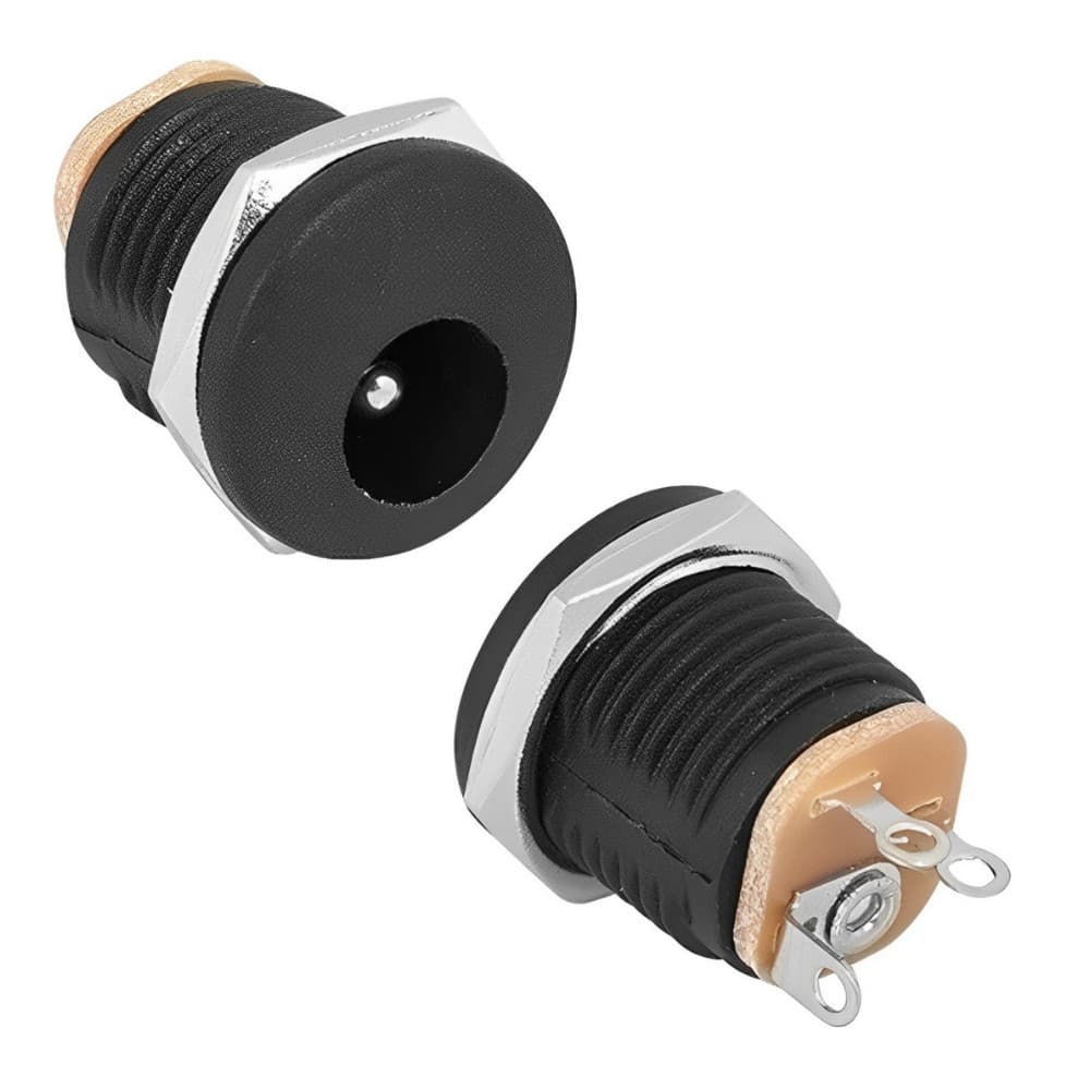 Kit 20 Conector Jack Tipo P4 Dc Femea