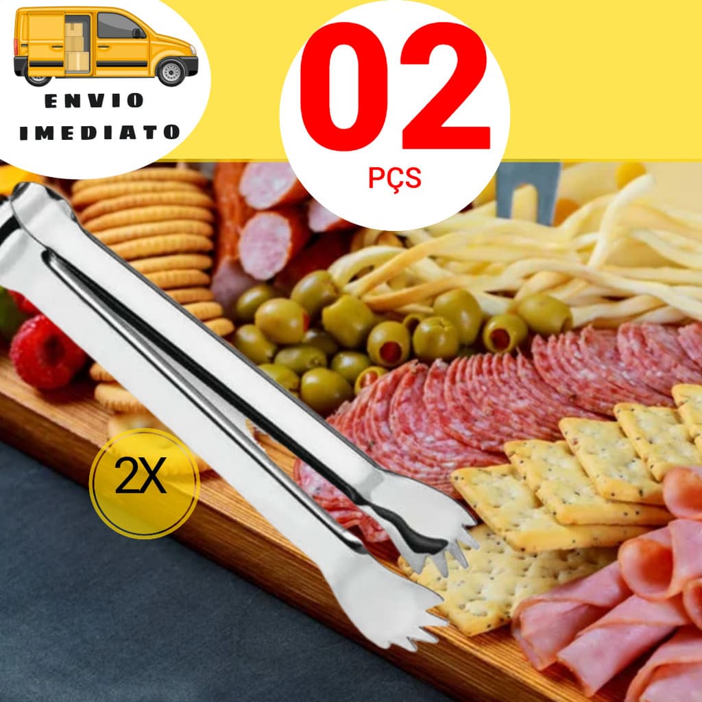02 Pçs Pegador de Gelo e Alimentos Casa Restaurante Bar Buffet Churrasco