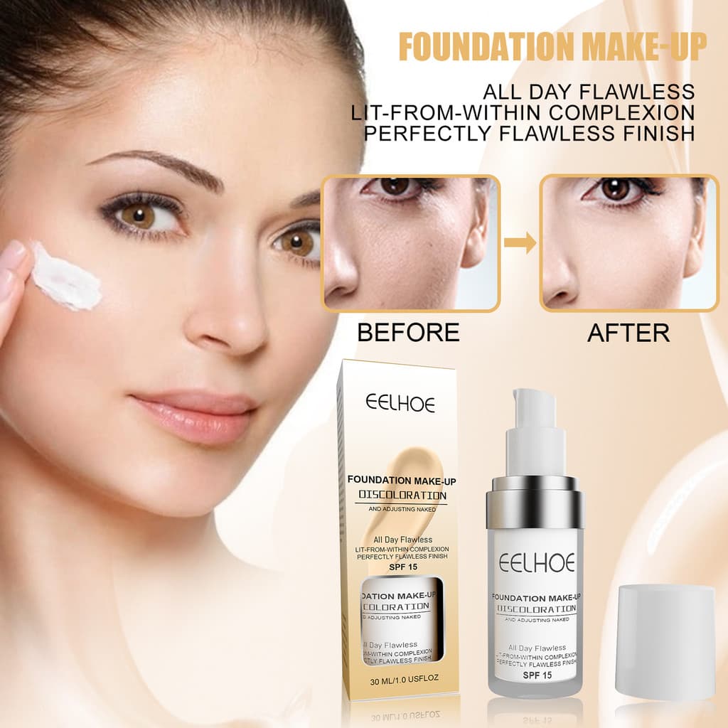 Eelhoe 30ml Base Concealer Creme Creme à prova d'água Base de Cobertura Completa