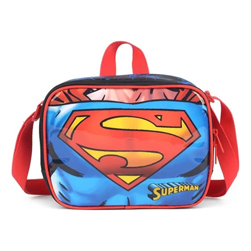 Lancheira Escolar Térmica Superman Azul La36993sm - Luxcel