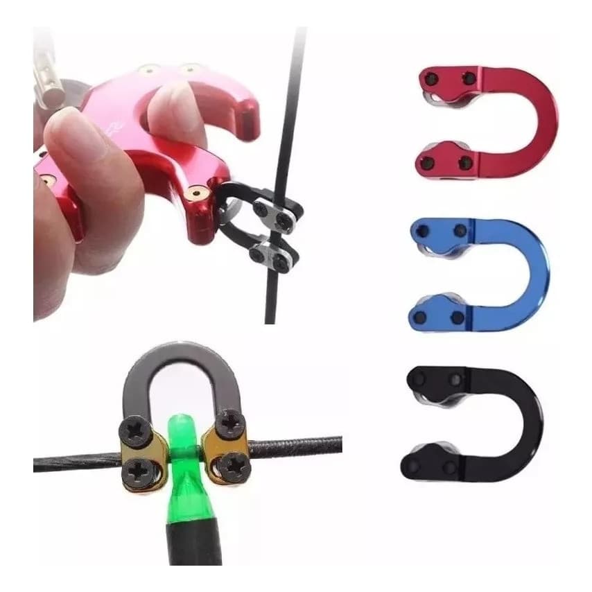 Anel U D-Loop para Arco Composto Recurvo Acessório de Precisão Gatilho Flecha Posicionador de Corda