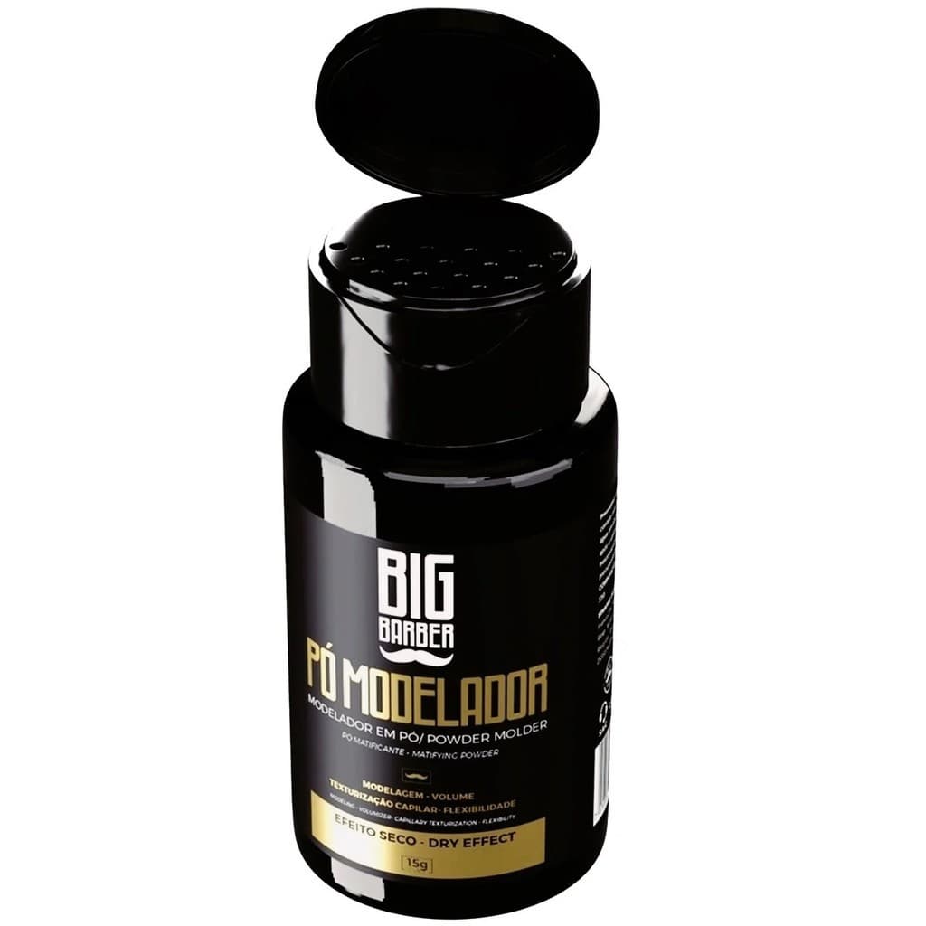 Pomada Em Pó Modelador Cera Capilar 15g Gel Fixador Matte