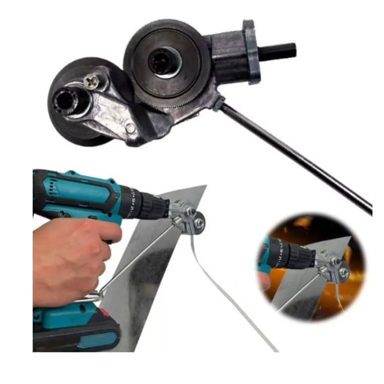 Cortador De Chapa Metal Alumínio Adaptador Parafusadeira SA TOOLS