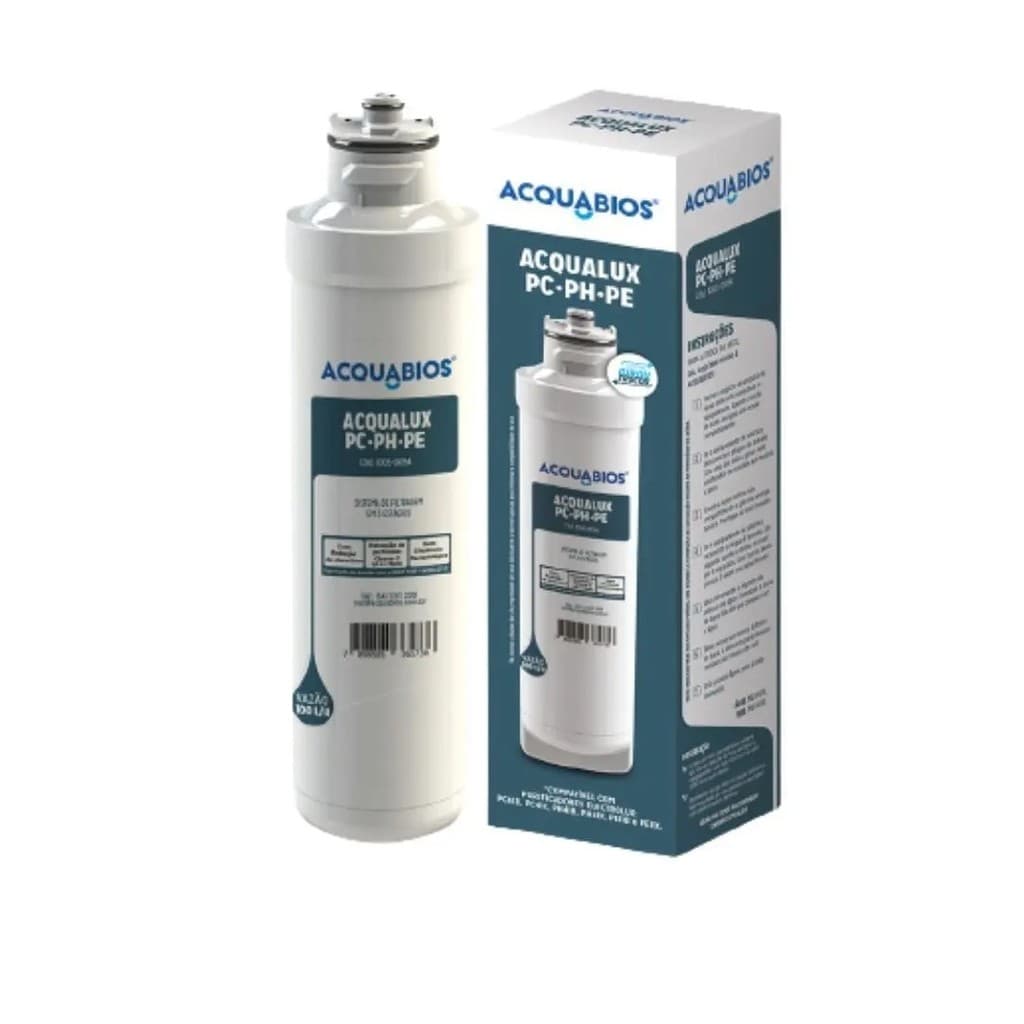 Refil Purificador Água Bebedouro Filtro Vela Acquabio Compatível Pc41b Pc41x Ph41b Ph41x Pe11b Pe11x