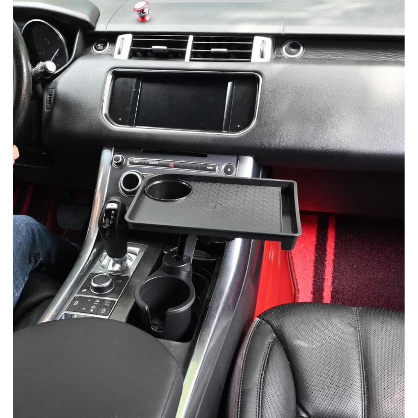 Bandeja De Suspensão De Carro Multifuncional Universal 360 Giratório ABS Organizador De Armazenamento Design Resistente