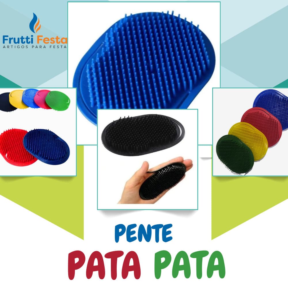 KIT COM 12 PENTES PATA PATA CORES SORTIDA – Ideal para Brindes, Revenda e Lembrancinhas Cores