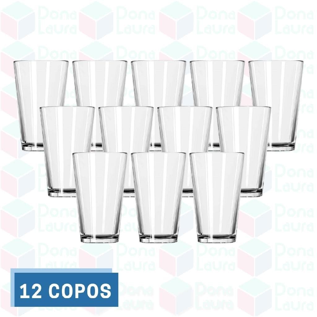 Copos de Vidro Liso 240ML  Transparente Drink Bebidas