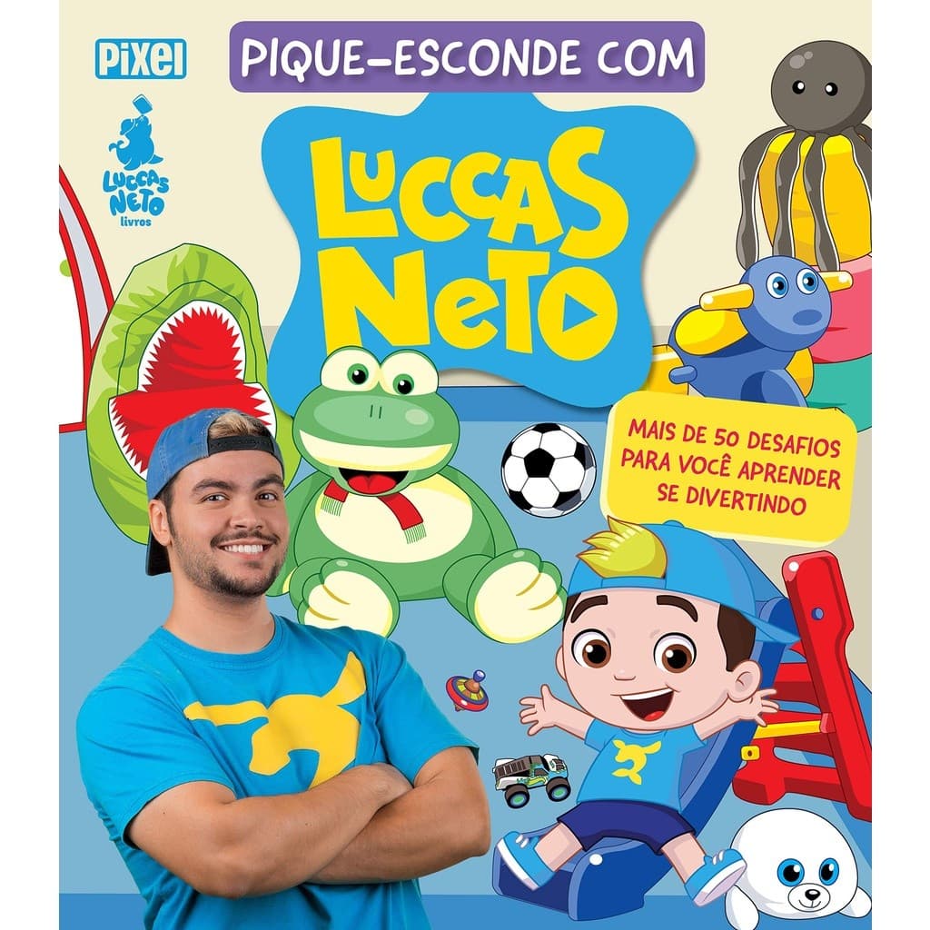 Livro Pique-esconde com Luccas Neto - diversão garantida