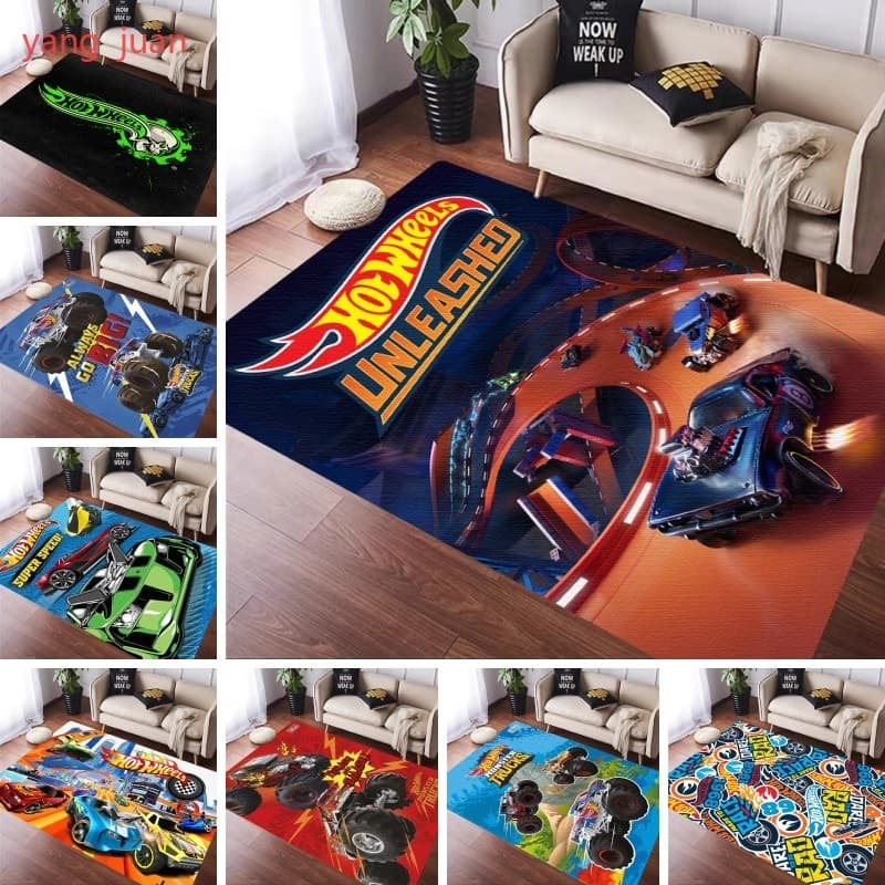 Hot Wheels Capacho De Entrada Decoração Durável Rodas Quentes Tapete Elegante Quarto Corredor Sala Estar Acento Ao Ar Li