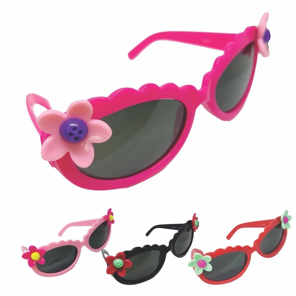 Óculos de Sol Rik9 Infantil com Florzinha Proteção UV400