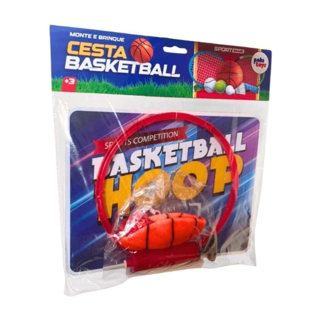 Cesta de Basquete na Parede Pakitoys