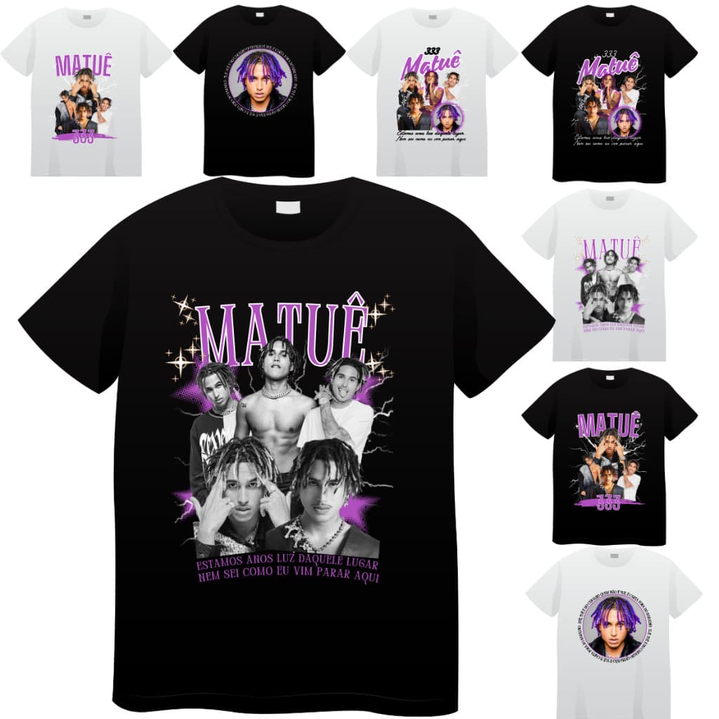 Camiseta matuê 100% Algodão unissex