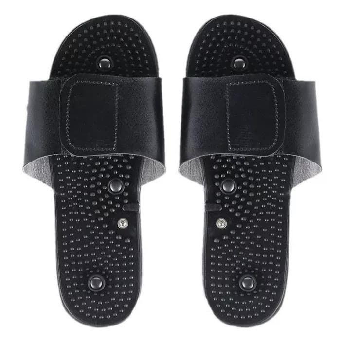 Chinelo Massageador Com Eletrodos Para Aparelho TENS/FES – Estímulo Muscular/ Fisioterapia e Acupuntura em Casa - WL