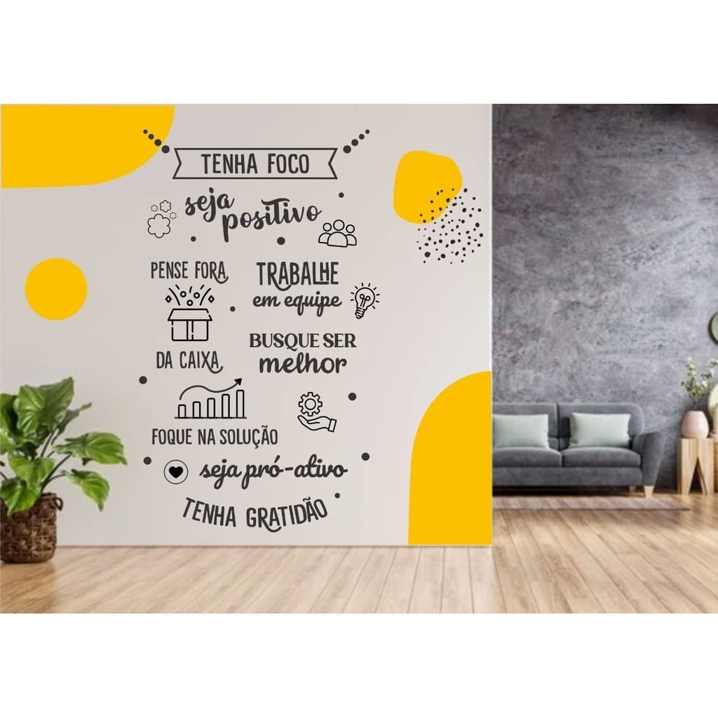 Adesivo Parede Empresa Escritório Corporativo Boho Transforme com Estilo Único