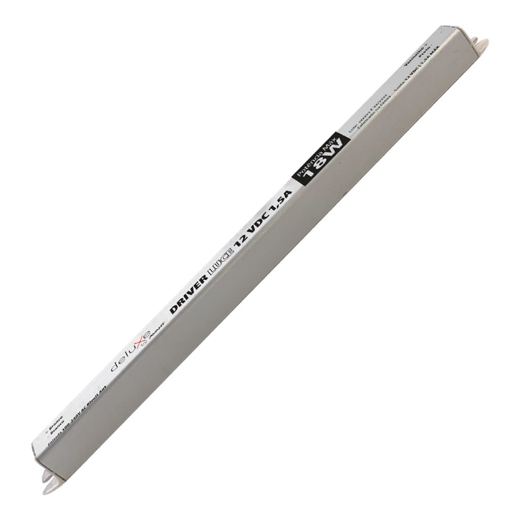 Kit 2 Fonte Driver Slim 12v 18w 1,5a Fita Led Perfil Led Bivolt