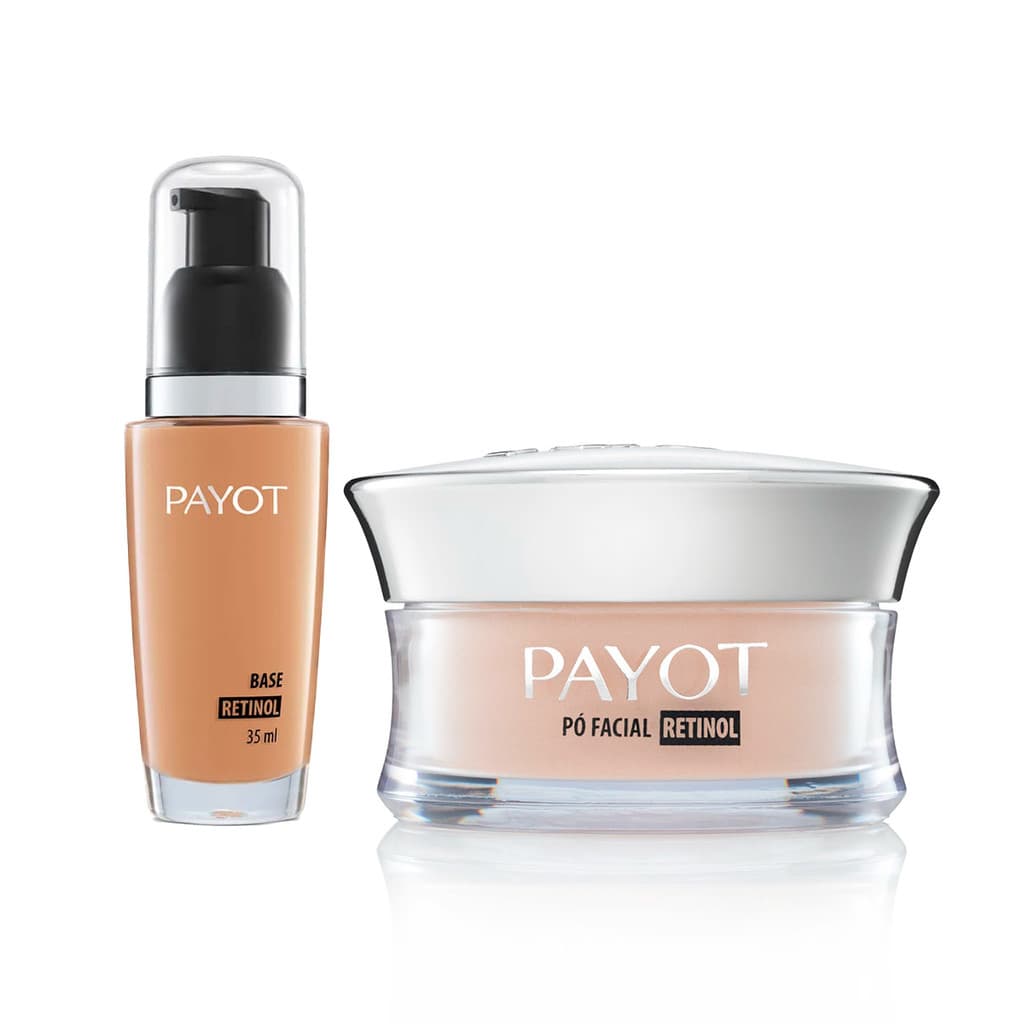 Kit Base Retinol Cor 60 + Pó Facial Retinol Matte Payot